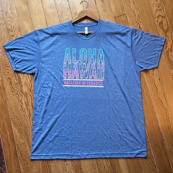 AMERICAN APPAREL Men’s Hawaii Aloha Tee Shirt Cotton Blend XXL Brand New - Picture 3 of 7